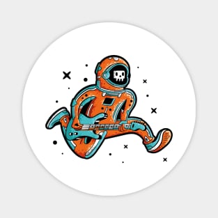 Astronaut with Electric Guitar - Rock Star Magnet